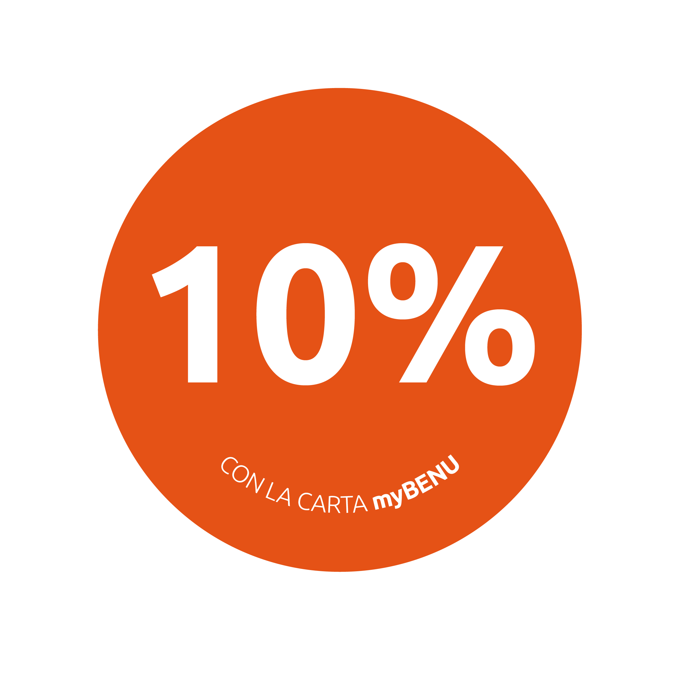 Wobbler 10% di sconto con la carta myBENU