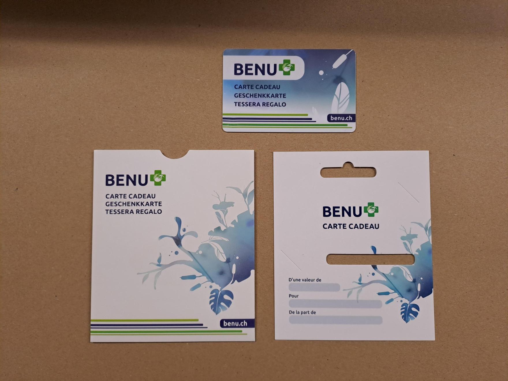 Carte cadeau, petit support explicatif et enveloppe - EN FRANCAIS