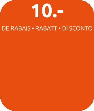 Glorifier 10.- Rabatt