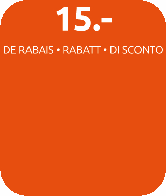 Glorifier 15.- Rabatt