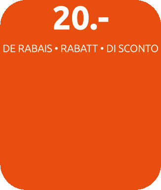 Glorifier 20.- Rabatt