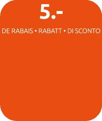 Glorifier 5.- Rabatt