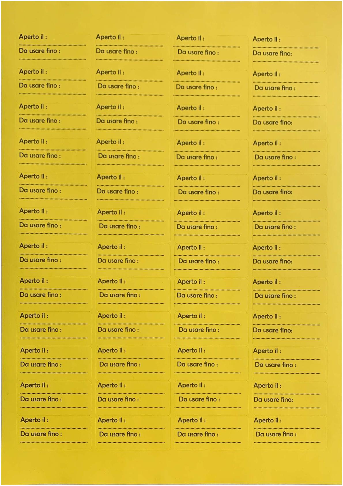 Cartello informativo giallo IT