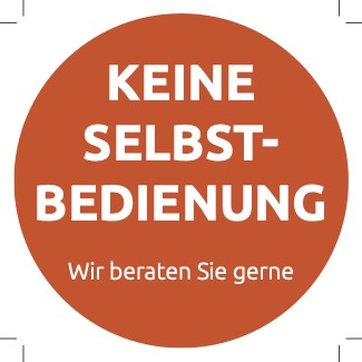 Wobbler Keine Selbstdedienung