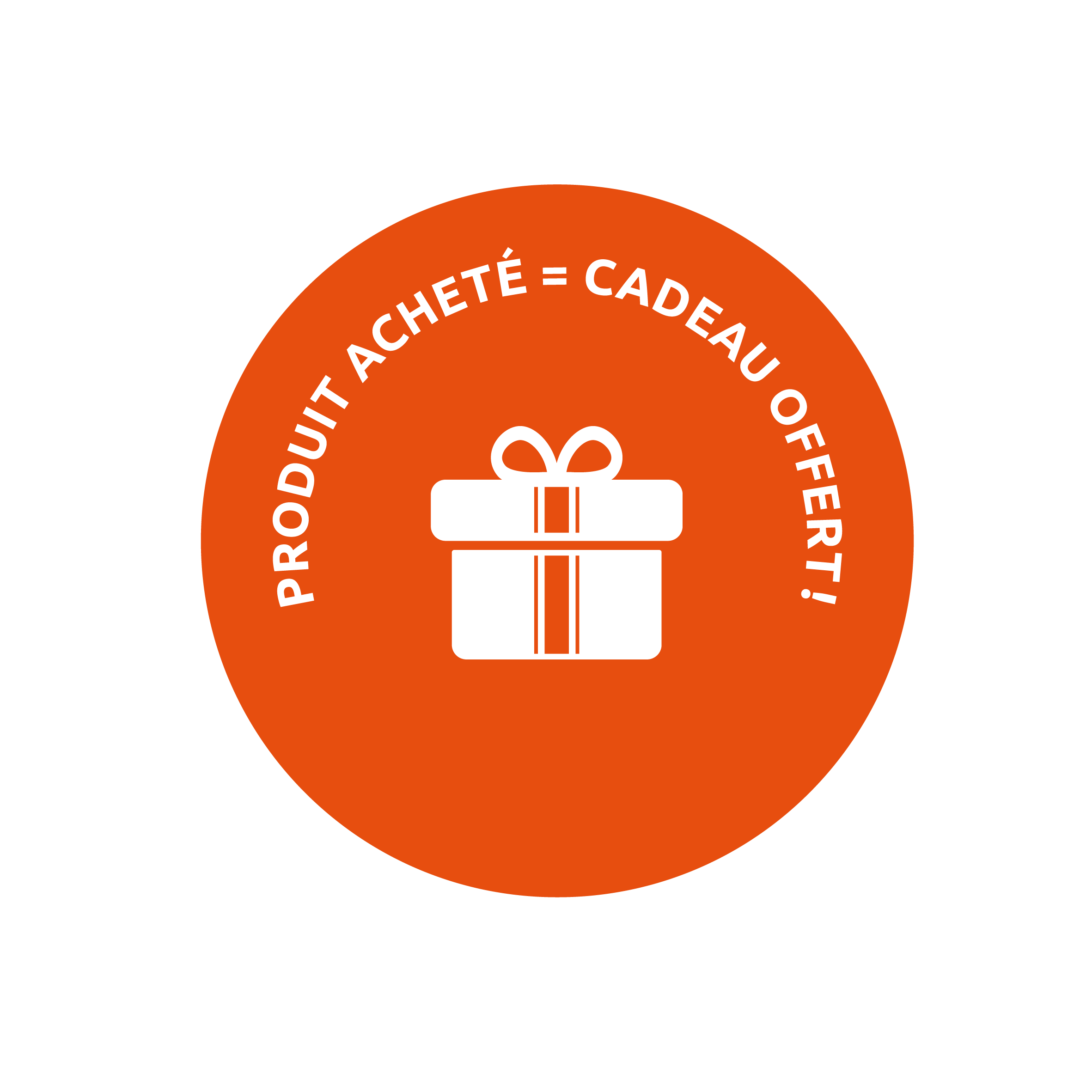 Wobbler Cadeau offert